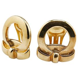 Orecchini Gancini placcati oro Salvatore Ferragamo D'oro