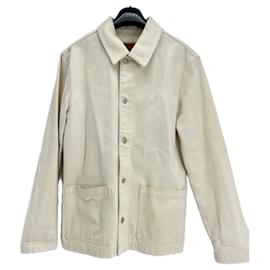 Sandro-Veste en denim blanc-White