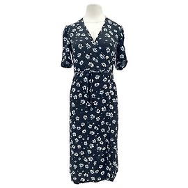 Vestido transpassado Rouje estampado azul marinho Azul marinho
