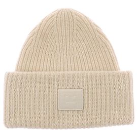 Acne Gorro de lã bege Bege