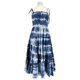 Vestido largo tie dye azul cielo Ulla Johnson Azul