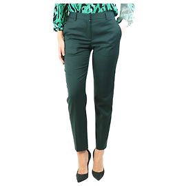 Paul Smith Dunkelgrüne Wollhose - Größe UK 12 Grün