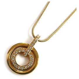 Collar Péndulo Circular Swarovski Plata