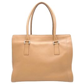 & Other Stories HIROFU Leather Tote Bag Camel Brown Camel