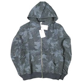 Autre Marque MOLETOM COM CAPUZ E ZÍPER HONEYCOMB DE ALGODÃO Azul Outro
