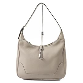 Hermès-Sac à épaule HERMES Trim 31 gris-Gris