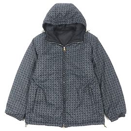 Alfred Dunhill Dunhill Nylon Reversible Hooded Jacket Black Grey
