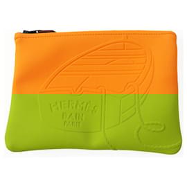 Hermès-Pochette Hermes Neoban Thalassa PM-Orange