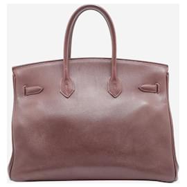 Hermès-Sac Birkin 35 Le Tournay vintage maroon de 1999 en cuir Togo-Marron
