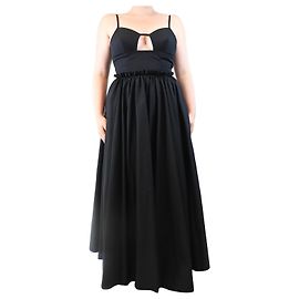 G. Kero Robe midi en coton mélangé noire - taille UK 12 Noir