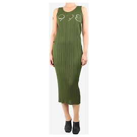 Pleats Please Green 1998 pleated dress - size 3 Green