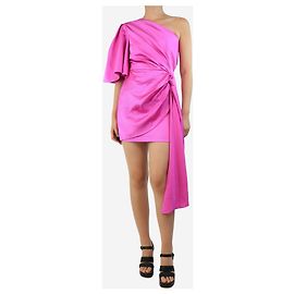 Solace London Lila Ein-Schulter-Minikleid - Größe UK 8 Lila