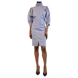 Isabel Marant Robe midi en denim bleu - taille UK 8 Bleu