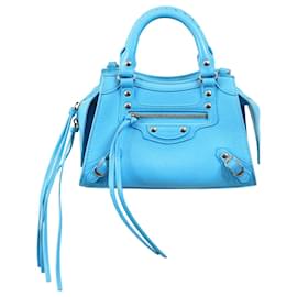 Balenciaga-Azure blue mini Neo Classic City bag-Blue