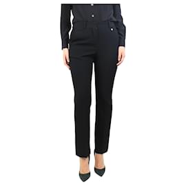 Givenchy-Black wool trousers - size UK 10-Black