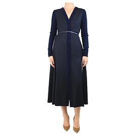 Altuzarra Navy button-down maxi dress - size UK 10 Blue