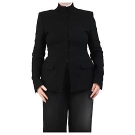 Dries Van Noten Schwarze Bobby-Sakko - Größe UK 14 Schwarz