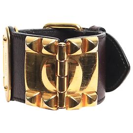 Miu Miu Bracciale a borchie marrone Marrone