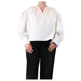 Isabel Marant Etoile Top de manga globo blanca - talla UK 12 Blanco