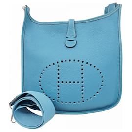 Hermès-Sac à épaule Hermes Evelyn 2PM-Bleu