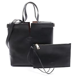 Tod's-Tod's Di Handbag in Black Leather-Black