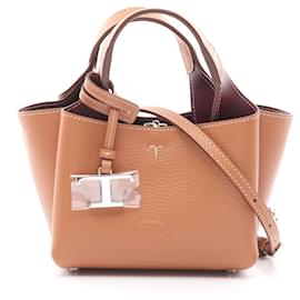 Tod's-Tod's Timeless Mini Handbag-Brown