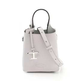 Tod's-Tod's Micro Handbag in Purple Leather-Purple