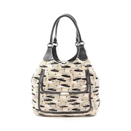 Tod's-Tod's Handbag in Beige and Black-Black,Beige