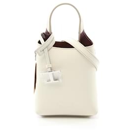 Tod's-Tod's Micro Handbag in White Leather-White