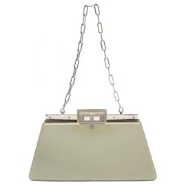 Fendi-Fendi Peekaboo Cut Medium Shoulder Bag-Green