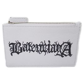 Portafoglio in pelle bianca Balenciaga Bianco