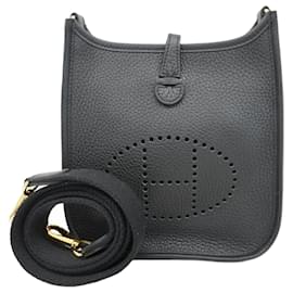 Hermès-Sac à épaule Hermes Evelyn TPM-Noir