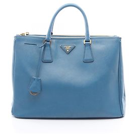 Sac à main Galleria Saffiano Lux de Prada Bleu