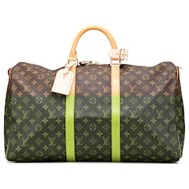 Louis Vuitton-Louis Vuitton Brown Monogram Keepall 50-Brown