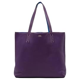 Hermès-Hermès Double Sens 36 en cuir Clémence violet-Autre,Violet