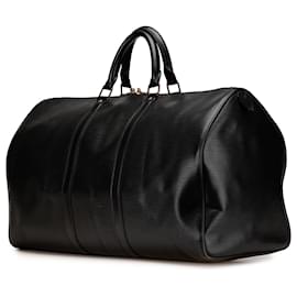 Louis Vuitton-Louis Vuitton Black Epi Keepall 50-Black