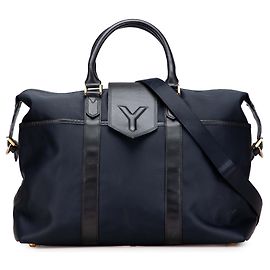 Yves Saint Laurent blauer Nylon-Reisetasche Blau Marineblau
