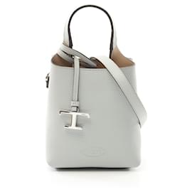 Tod's-Tod's Micro Handbag in Blue Leather-Blue