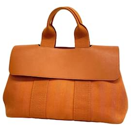 Hermès-Sac à main Hermes Valparaiso en orange-Orange