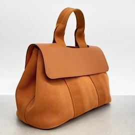 Hermès-Sac à main Hermes Valparaiso en orange-Orange