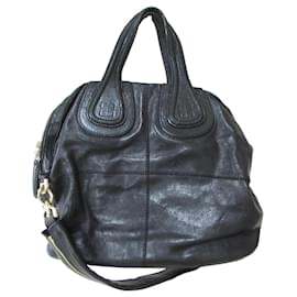 Givenchy-Givenchy Nightingale Leather Handbag-Black