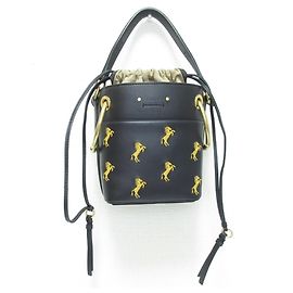 Borsa a secchiello in pelle Chloé Roy Nero