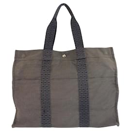 Hermès-Sac fourre-tout gris Hermes Air Line-Marron