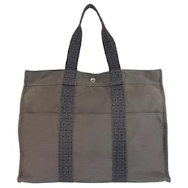 Hermès-Sac fourre-tout gris Hermes Air Line-Marron