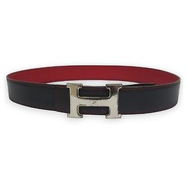 Hermès Ceinture Constance réversible Hermes Rouge Bleu Marine