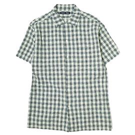 Autre Marque Camicia Alex Mill in cotone con colletto aperto Blu Beige