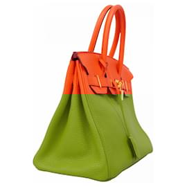 Hermès-Sac à main Hermes Birkin 30 en cuir Togo Capucine-Autre