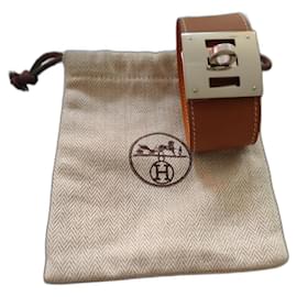 Hermès Kelly Dog bracelet beige leather Beige