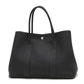Hermès-Sac à main Hermes Garden Party PM 36-Noir