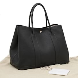 Hermès-Sac à main Hermes Garden Party PM 36-Noir